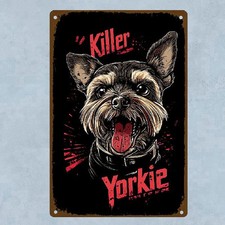 Blechschild Hund Killer York