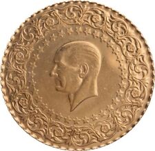 2023 Türkei 50 Kurush Piaster Mustafa Kemal Atatürk Gold vzgl.