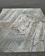 Steinfurnier Kaminwand Schieferfurnier ECHTSTEIN Bad Küche 200x100cm XXL Fliesen