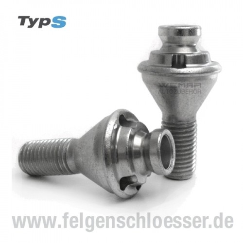 Typ felgenschloss m12x1 - typ, m12x1,5