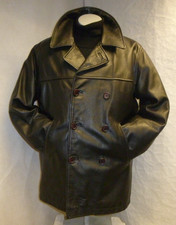 Retro Lederjacke Kutscherjacke