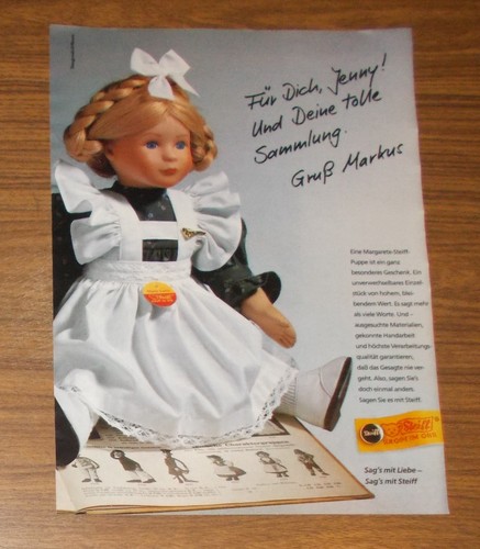 Seltene werbung vintage steiff - werbung,