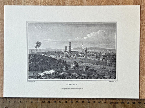 Alte ansicht aus - (stahlstich),