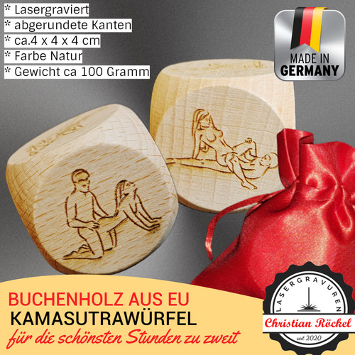 Kamasutra würfel holz - kamasutra,