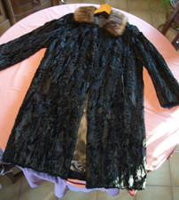 Persianer Mantel schwarz mit