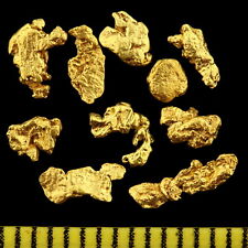 10 Echte XL Goldnuggets Alaska 2-5 mm 20-23 Karat Barren Münze Schmuck Geschenk