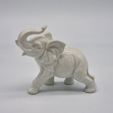 Porzellan Elefant Weiß Figur