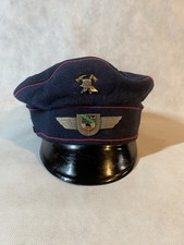 Feuerwehr Schirmmütze SACHSEN-ANHALT Retro/Vintage Uniform deutsch- Gr. M Oder L