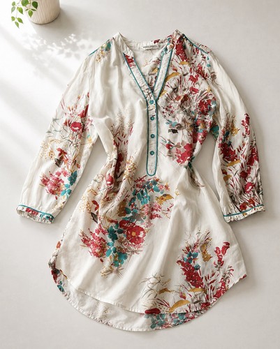 Tunika bluse hemd floral - tunika,
