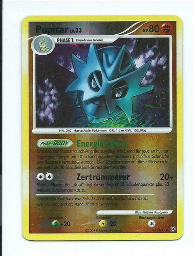 Pokémon karte pupitar 33 - pokémon,