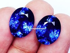 Oval Schliff Tansanit Paar