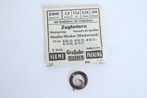 Zugfeder mauthe mainspring - zugfeder,
