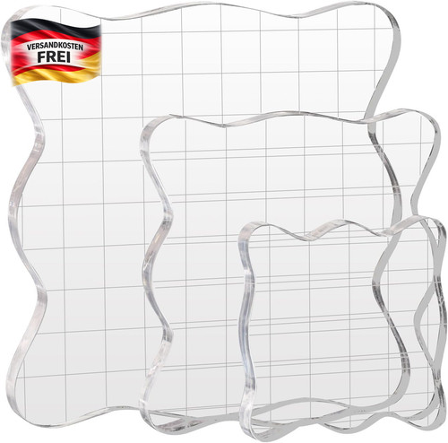 Acryl stempelblock set - set, mit