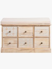 Bank weiß 78x50x35cm Heine