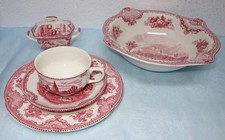 Johnson Bros * Old Britain Castles Rot *  Schüssel, Tee- Kaffeeservice Auswahl