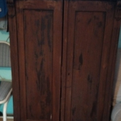 Brauner holzschrank - brauner,