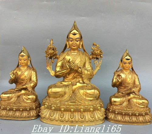 Tibet buddhismus bronze - 11.8"tibet,