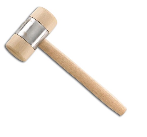 Holzhammer mit metallmantel - holzhammer,