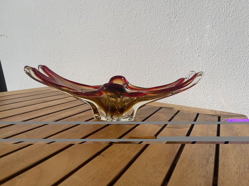 Murano zipfelschale rot - zipfelschale, rot/gelb