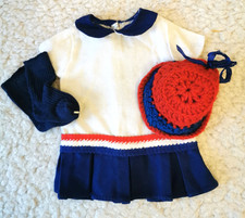 maritimes altes Puppenoutfit