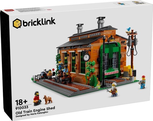 Lego old train engine shed - lego,