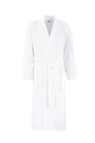 Bademantel waffelpiqué kimono - waffelpiqué,