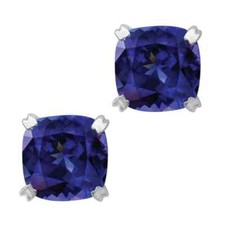 Tansanit Ohrstecker 925er