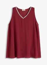 Bluse Gr. 44 Rubinrot