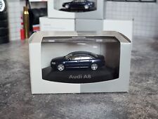  Audi A8 4.2 quattro D3 2002-05 DEALER ED. Nachtblaumetallic 1:87 Herpa 