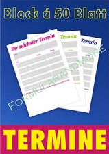 Terminzettel,Terminblöcke