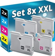 8x PATRONEN kompatibel BROTHER LC-970 DCP 135-c 150-c 153-c MFC 235-c 260c 660cn