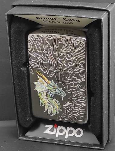 Zippo dragon flames design - dragon,