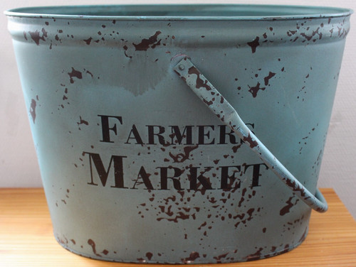 Eimer farmers market metall - eimer, "farmers