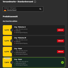 DHL Paketmarke 5 kg Paket