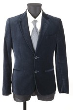 H&M dunkelblaues Cord-Sakko