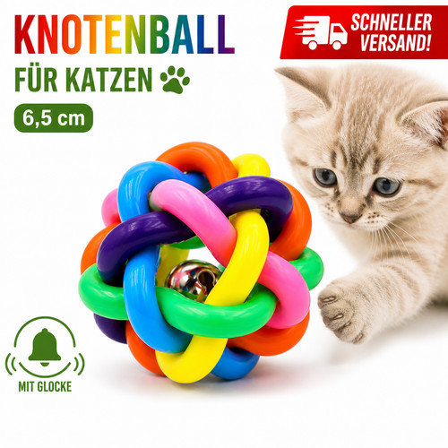 Katzenspielzeug knotenball - katzenspielzeug,