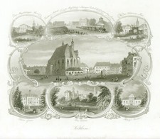 Köthen Original Stahlstich