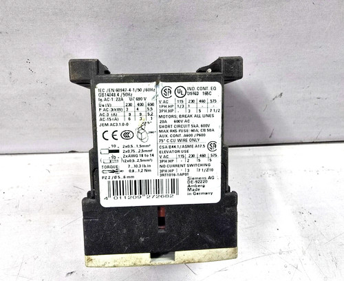Siemens 3rt1016 1ap01 schütz - siemens, 3rt1016-1ap01