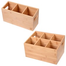 GRÄWE Bambus Besteckhalter, Aufbewahrung Besteck, Besteck-Box