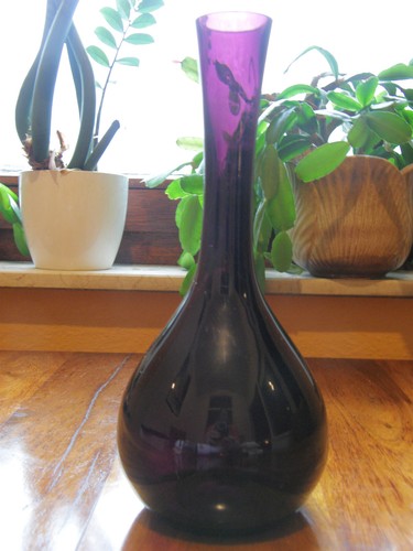 Glasvase violett lila - ,