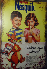 NESTLE NESQUIK   Retro Blechschild 30 x 20 cm Metallschild  