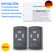 2 Stück Handsender für Hörmann 40.685MHz HSM4/HSM2/HSE2/HSE4/HS2/HS4 Garagentor
