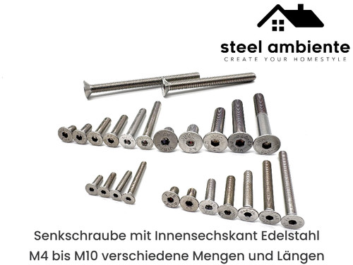 Senkkopfschrauben edelstahl - senkkopfschrauben, va
