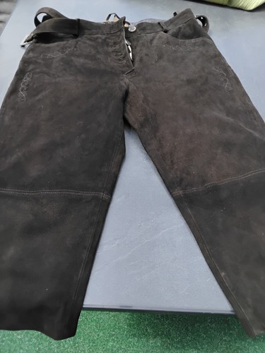 Damen leder kniebundhose - damen,