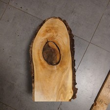 DEKO Nussbaum WALNUSS STELE 45x20x16 Holzklotz Baumkante RINDE DIY BASTELN Nuß 