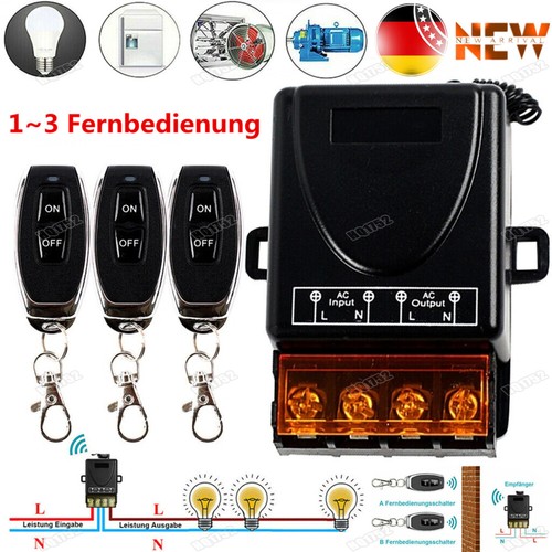 Kabelloser funkschalter 230v - kabelloser,