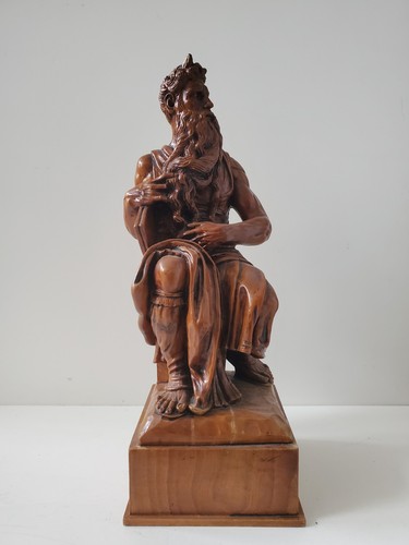 Skulptur holz buchsbaum moses - skulptur,
