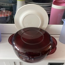 Tupperware - Microplus Mikrowelle Kasserolle 1 L Rot Mikrowellentopf