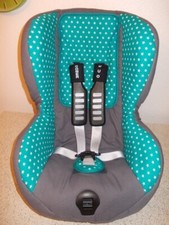 Britax Römer Duo  Plus Bezug  Ersatzbezug in   grau türkis mit Sternen *neu*