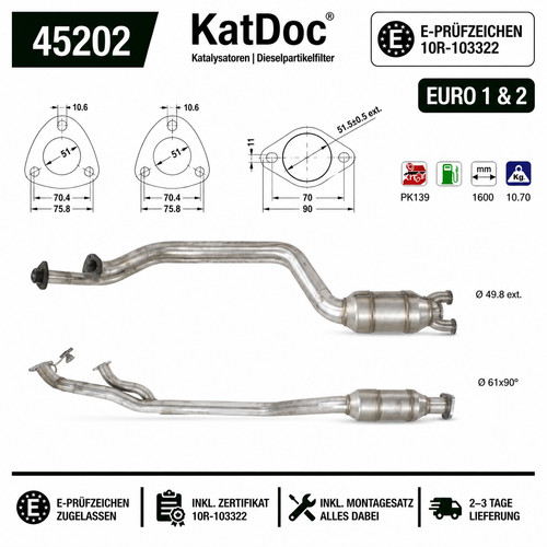 Katalysator für bmw - katalysator, 5er